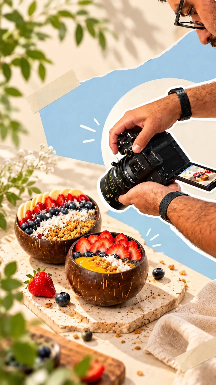 Food content behind the scenes